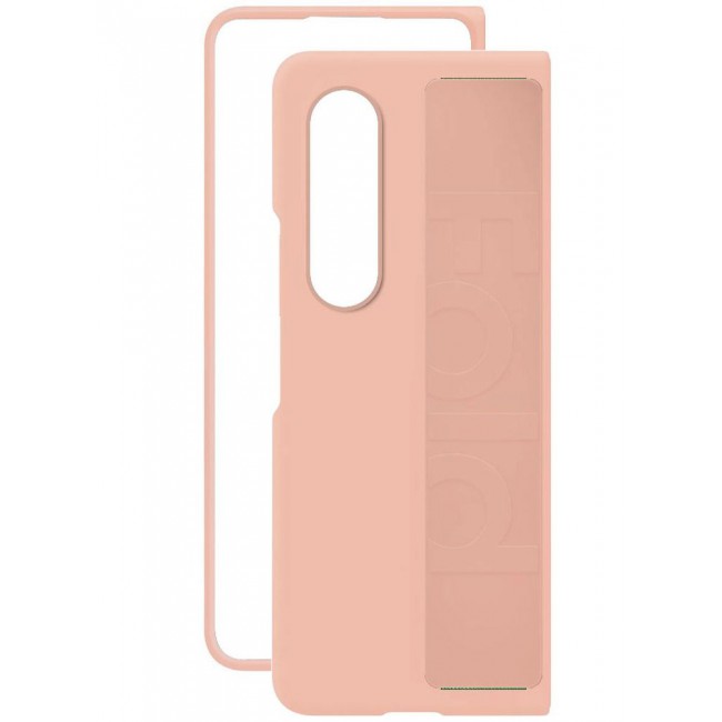CATANES Samsung Galaxy Z Fold 4 Case 2022 Hard Silicone Cover With Strap Hold Anti drop Pink