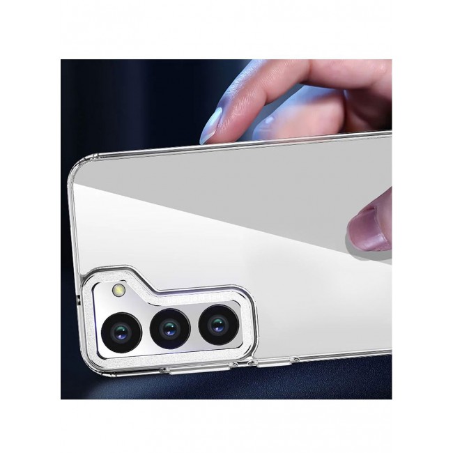 CATANES 2 Pack For Samsung Galaxy S23 Plus Clear Case With Screen Protector White Edge