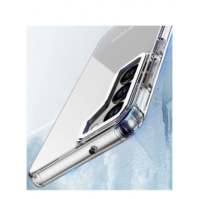 CATANES 2 Pack For Samsung Galaxy S23 Plus Clear Case With Screen Protector White Edge