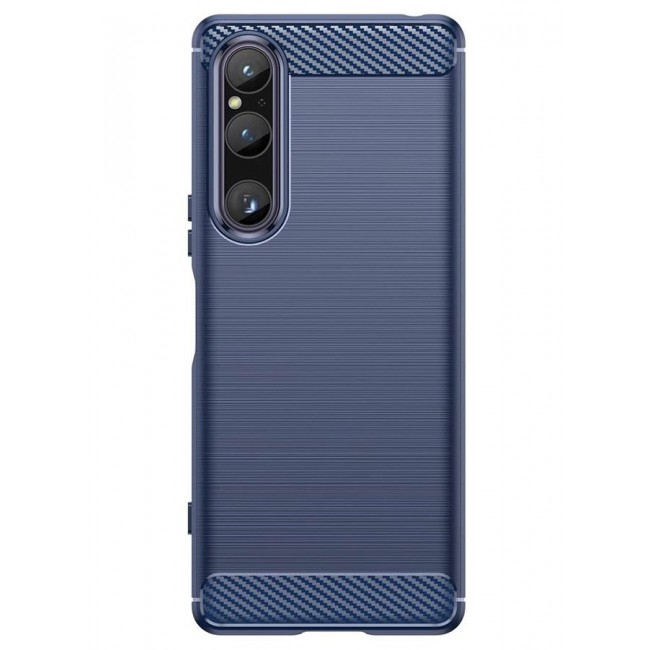 CATANES Sony Xperia 1 V Case Cover Soft TPU Bumper Protective Back Blue