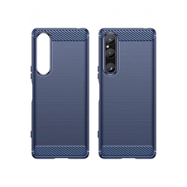 CATANES Sony Xperia 1 V Case Cover Soft TPU Bumper Protective Back Blue