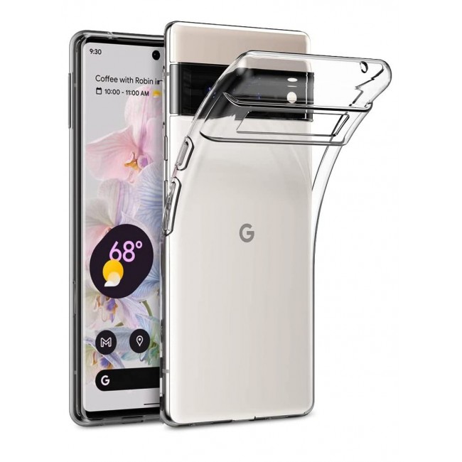 CATANES Google Pixel 6 Pro Clear Case Ultra Slim Shockproof Transparent Soft TPU Cover Compatible with Pixel 6 Pro 6.71 inch (2021)
