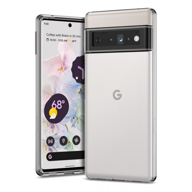 CATANES Google Pixel 6 Pro Clear Case Ultra Slim Shockproof Transparent Soft TPU Cover Compatible with Pixel 6 Pro 6.71 inch (2021)