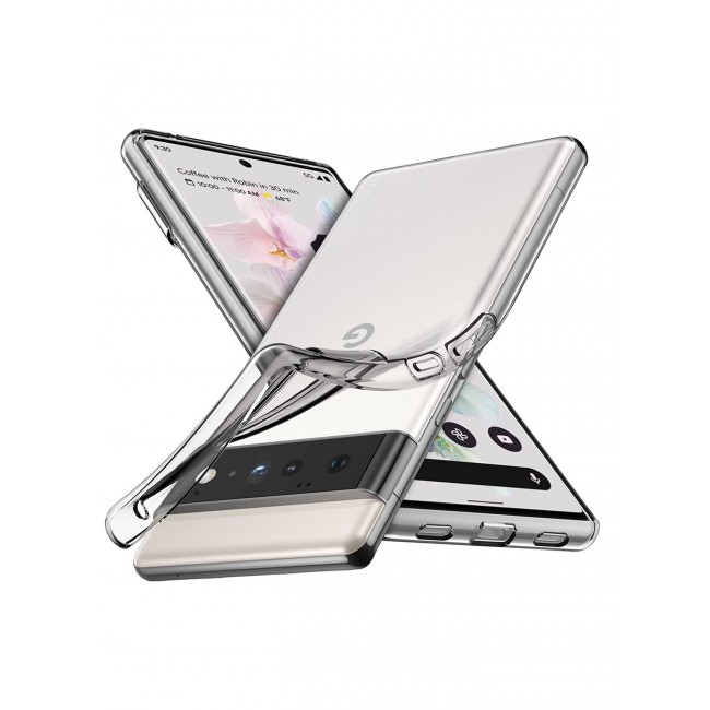 CATANES Google Pixel 6 Pro Clear Case Ultra Slim Shockproof Transparent Soft TPU Cover Compatible with Pixel 6 Pro 6.71 inch (2021)
