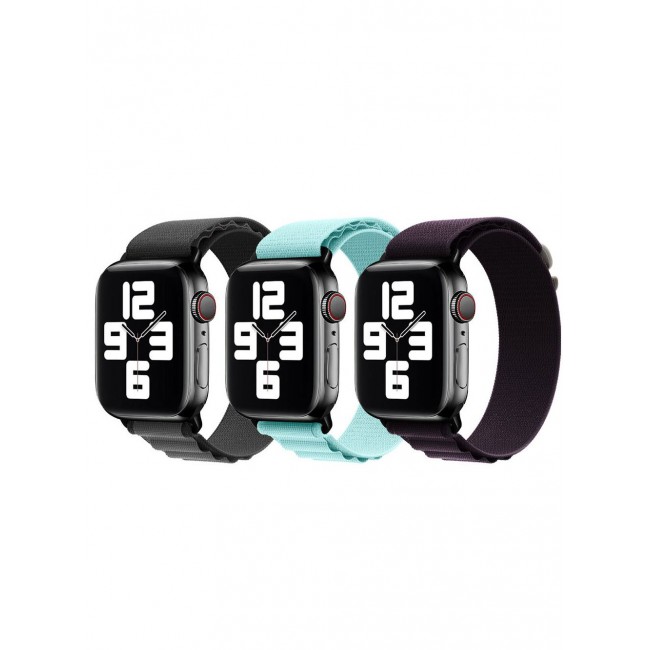 CATANES 3 Pack Of Apple Watch Alpine Loop Band 38mm 40mm 41mm Women Men Adjustable with Metal G-Hook Strap for iWatch Series 7/SE/6/5/4/3/2/1 Multicolour
