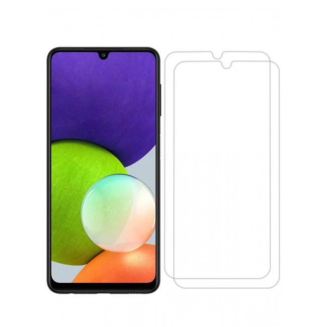 CATANES 2 Pack For Samsung Galaxy A22 Screen Protector Tempered Glass Full Glue Back