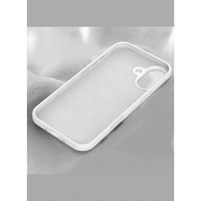 CATANES 2 Packs Silicone Protective Phone Case for iPhone 17 - Soft Anti-Scratch Microfiber Lining Ultra Slim Drop Protection Phone Cover with 3D Screen Protector - White