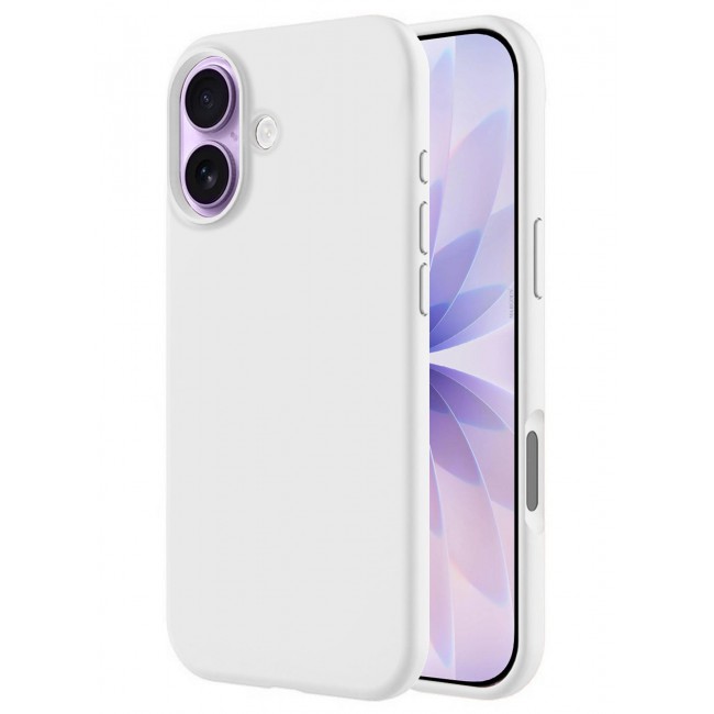 CATANES 2 Packs Silicone Protective Phone Case for iPhone 17 - Soft Anti-Scratch Microfiber Lining Ultra Slim Drop Protection Phone Cover with 3D Screen Protector - White