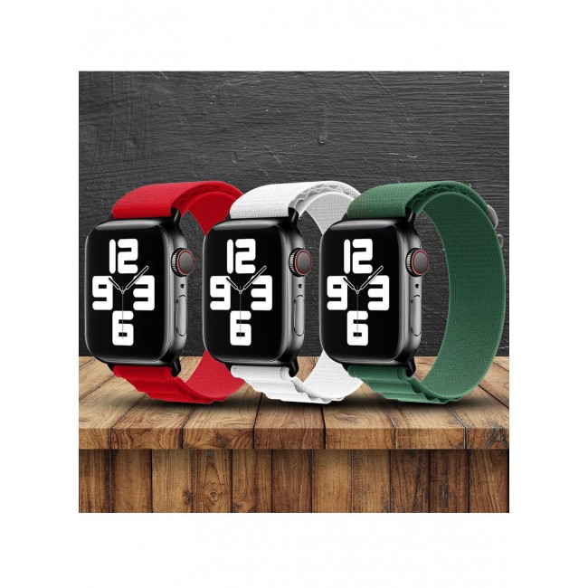 CATANES 3 Pack Of Apple Watch Alpine Loop Band 38mm 40mm 41mm Women Men Adjustable with Metal G-Hook Strap for iWatch Series 7/SE/6/5/4/3/2/1 Multicolour