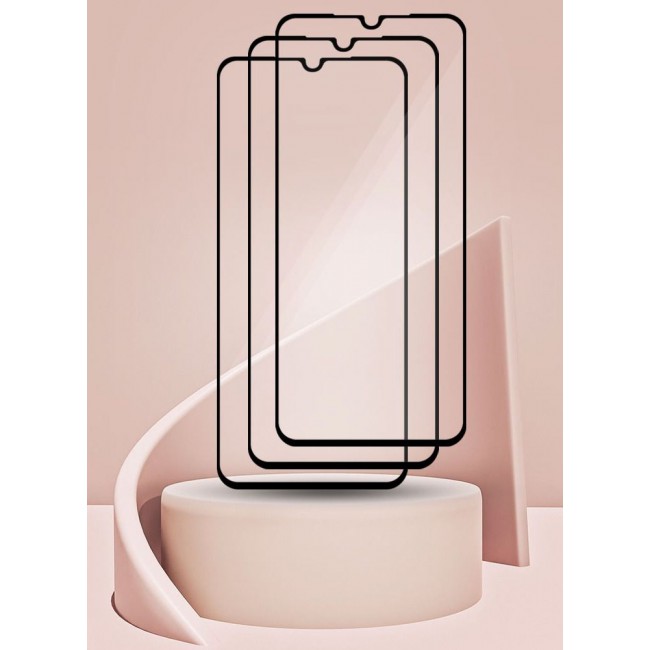 CATANES 3 Pack For Xiaomi Redmi 12C Screen Protector Tempered Glass Full Glue Back