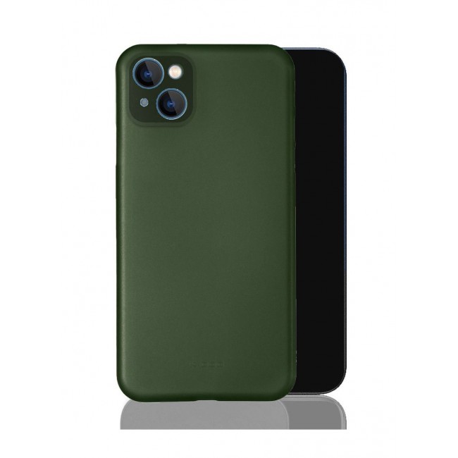 KZDOO Air Skin Case Ultra Slim Back Cover Skin for iphone 13 Frosted Anti Slip Full Coverage Green
