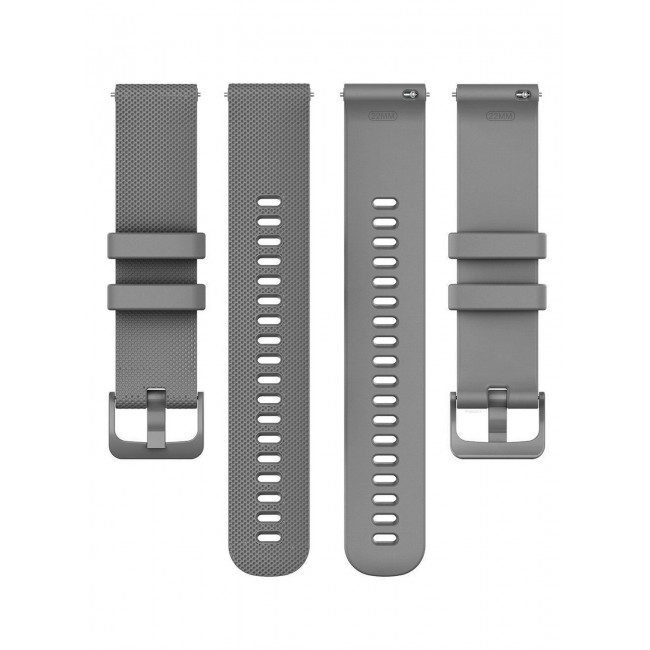 CATANES 2Packs 20mm Silicone Band for Samsung Galaxy Watch 7 6 5 4 FE Band 40mm 44mm/Galaxy Watch 6 4 Classic Band 47mm 46mm 43mm 42mm / 20mm Silicone Sport Strap Bracelet Wristband / Grey Navy Blue