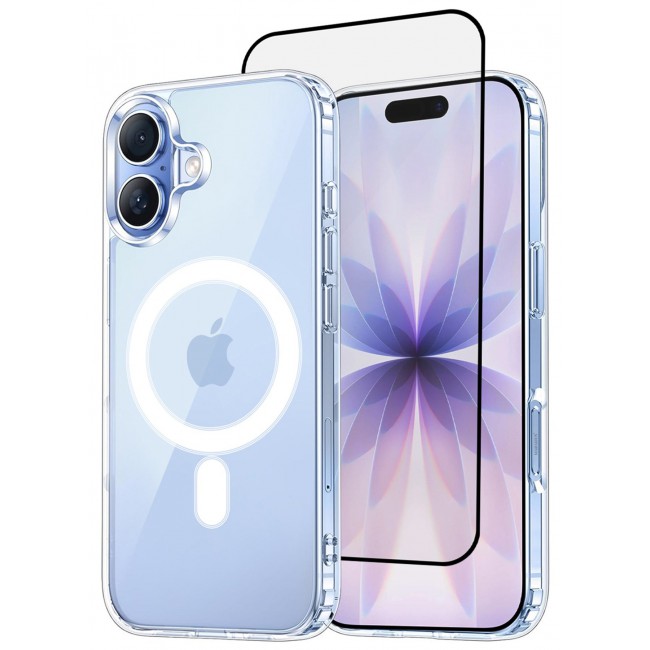 CATANES 2 Pack Clear Magnetic Case for iPhone 17 - Transparent Shockproof Protective Cover with MagSafe Compatibility