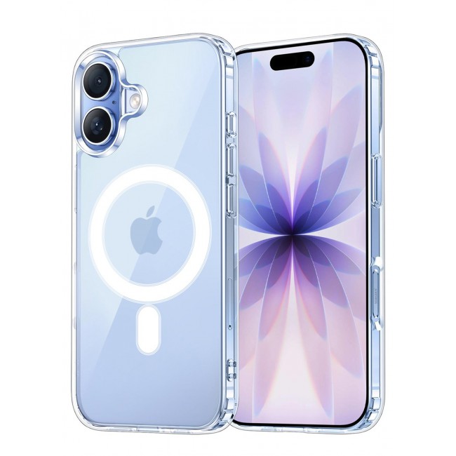 CATANES 2 Pack Clear Magnetic Case for iPhone 17 - Transparent Shockproof Protective Cover with MagSafe Compatibility