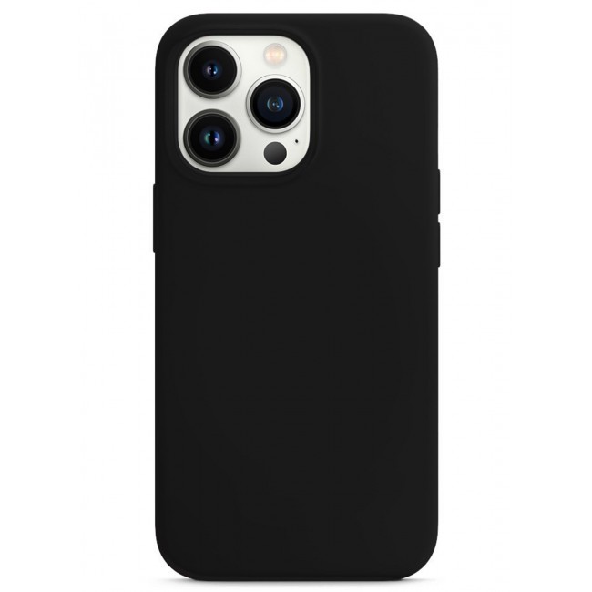 CATANES Silicone Case Cover for Apple iPhone 13 Pro Max Black