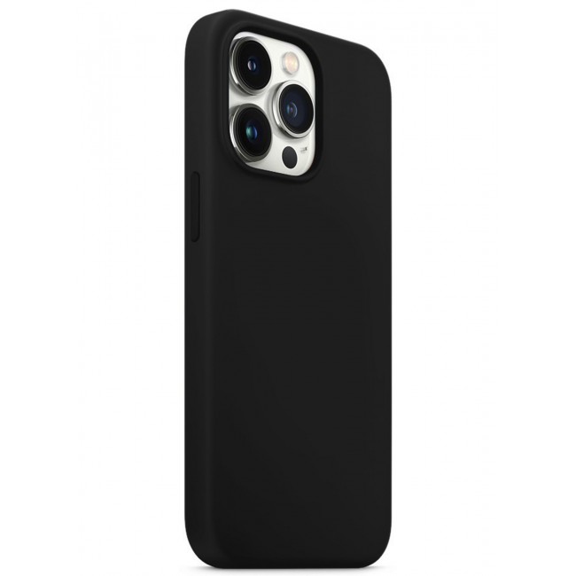 CATANES Silicone Case Cover for Apple iPhone 13 Pro Max Black