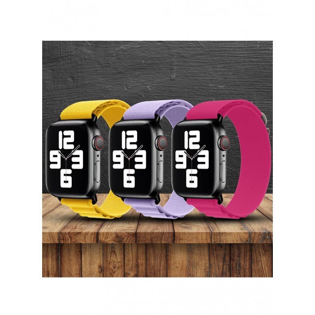 CATANES 3 Pack Of Apple Watch Alpine Loop Band 38mm 40mm 41mm Women Men Adjustable with Metal G-Hook Strap for iWatch Series 7/SE/6/5/4/3/2/1 Multicolour