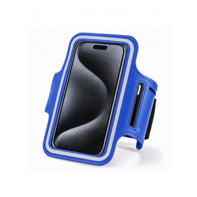 MARGOUN Sports Running Armband Case Compatible with iPhone 15 Pro – Water-Resistant Fitness Wristband Pouch for Gym, Workouts, Jogging with Key Holder and Reflective Strip