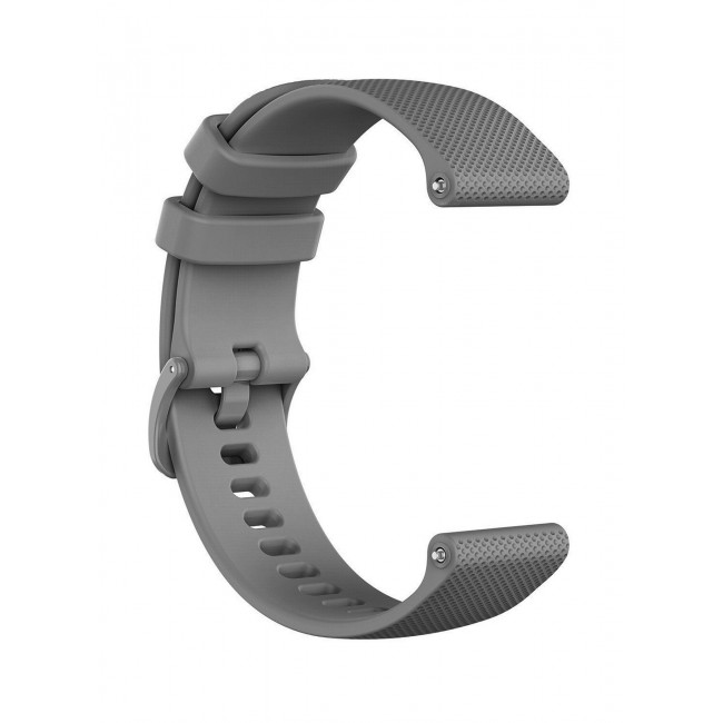 CATANES 20mm Silicone Band for Samsung Galaxy Watch 7 6 5 4 FE Band 40mm 44mm/Galaxy Watch 6 4 Classic Band 47mm 46mm 43mm 42mm / 20mm Silicone Sport Strap Bracelet Wristband / Grey