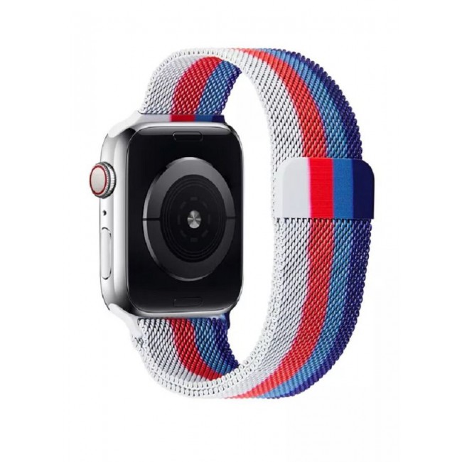 CATANES 5Pack Apple Watch 45mm 44mm 42mm Milanese Mesh Stainless Steel Magnetic Closure Band Compatible with iWatch Series 7/SE/6/5/4/3/2/1