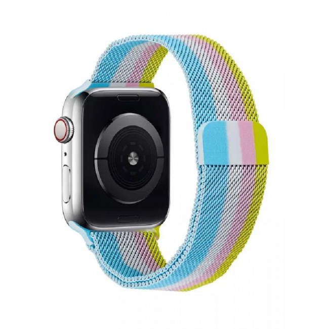 CATANES 5Pack Apple Watch 45mm 44mm 42mm Milanese Mesh Stainless Steel Magnetic Closure Band Compatible with iWatch Series 7/SE/6/5/4/3/2/1