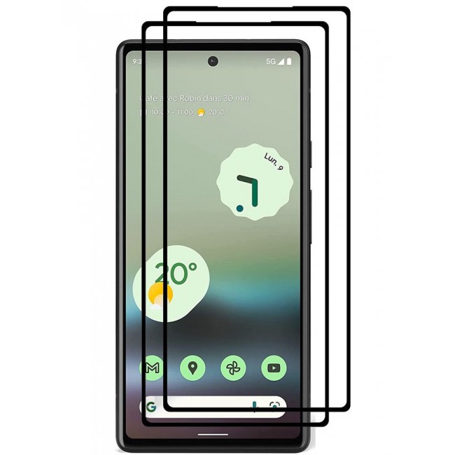 CATANES 2 Pack Google Pixel 7a Tempered Glass Screen Protector Full Glue Back