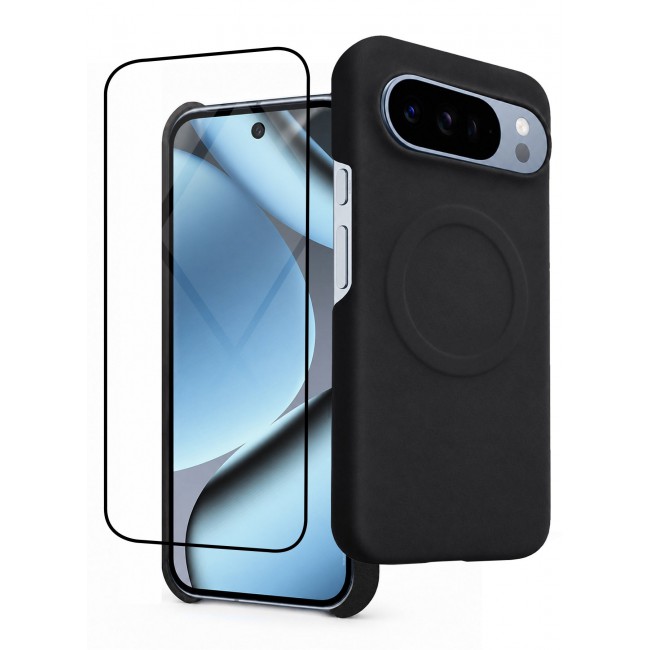 CATANES 2 Pack Premium Alcantara Case for Google Pixel 10 Pro Magnetic Shockproof Slim Cover - Black