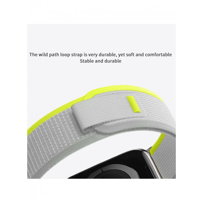 CATANES 2Pack for Apple Watch Trail Band 49mm 45mm 44mm 42mm Nylon Woven Sport Strap for iWatch Series Ultra/8/7/SE/6/5/4/3/2/1 Grey/Black