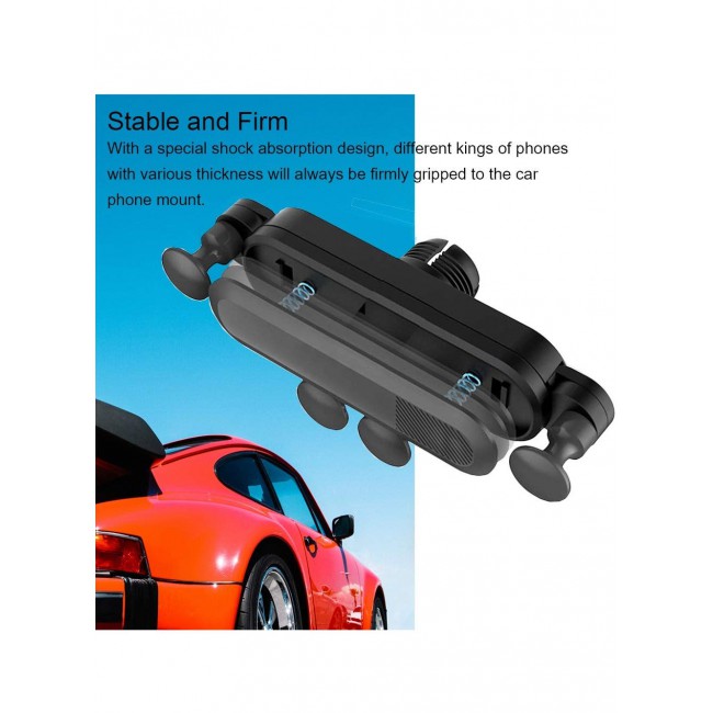 CATANES Universal Car Mount Holder 360 Degree Rotatable Gravity Phone Holder for Mobile Phones with Widths from 67 to 86mm /Model F1908 /Black