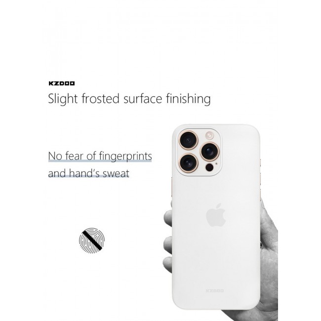 KZDOO ( for iPhone 16 Pro ) Case Cover Air Skin Series Back Cover Sturdy Durable Thin Case Drop Protection Cover