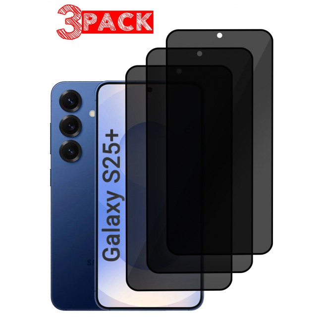 CATANES (for Samsung Galaxy S25 Plus) 3Packs Privacy Screen Protector Anti-Bubble, Shock-Proof, High Durability