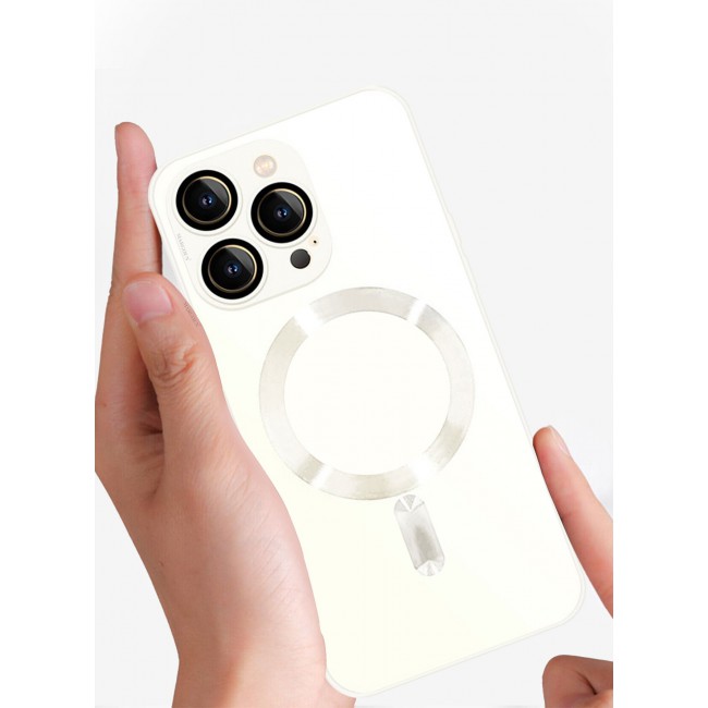 CATANES 2 Packs For iPhone 13 Pro Max Case and Screen Protector With MagSafe Built In High Grade TPU Material White
