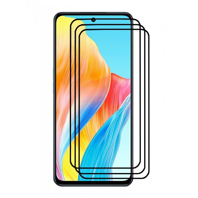 CATANES 3 Pack For Oppo F23 5G Screen Protector Tempered Glass Full Glue Back