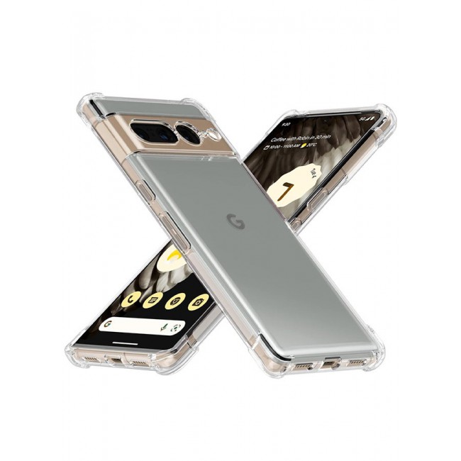 CATANES Google Pixel 7 Pro TPU Case Clear Transparent Shockproof Protective Phone Case Scratch Resistant Reinforced Corners Cover