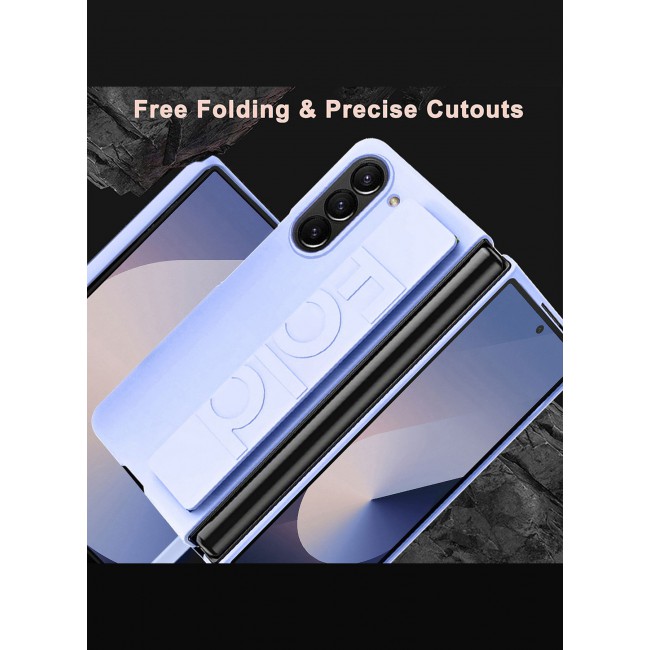 CATANES ( for Samsung Galaxy Z Fold 6 2024 ) Case, Slim and Lightweight Design, Wrist Strap Handheld Folding Mobile Phone Protective Case