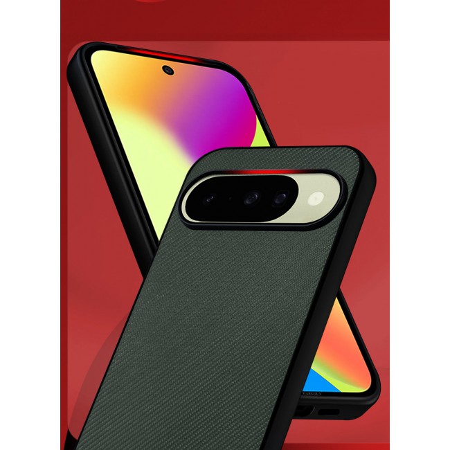 CATANES Carbon Laminated Protective Case for Google Pixel 10 – Premium Slim Edition - Green