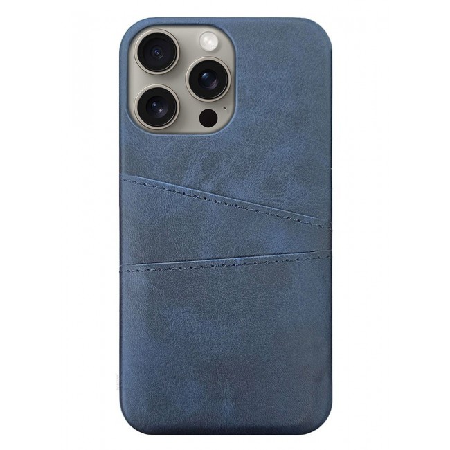 CATANES iPhone 15 Pro Max 3Packs Case Cover Leather with Card Holder for Men Women Phone Case with 3D Screen Protector - Blue