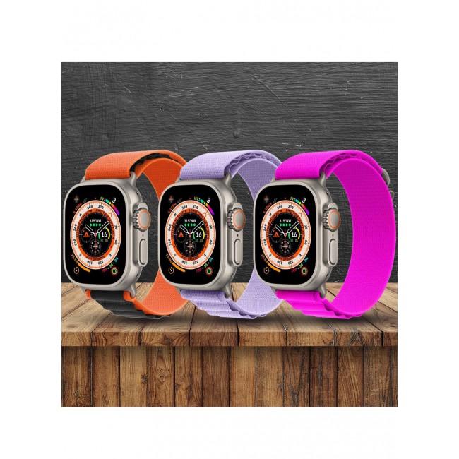 CATANES 3 Pack For Apple Watch Band 49mm 45mm 44mm 42mm Alpine Loop Band Women Men Adjustable with Metal G-Hook Strap for iWatch Ultra Series SE 8/7/6/5/4/3/2/1 Multicolour