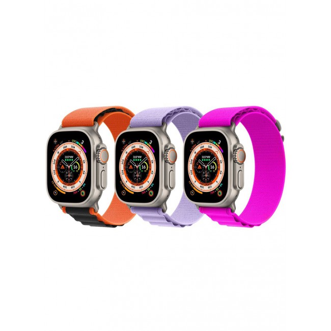 CATANES 3 Pack For Apple Watch Band 49mm 45mm 44mm 42mm Alpine Loop Band Women Men Adjustable with Metal G-Hook Strap for iWatch Ultra Series SE 8/7/6/5/4/3/2/1 Multicolour