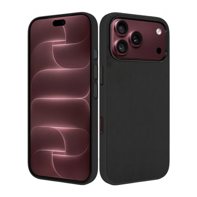 CATANES 2 Pack Vegan Leather Case for iPhone 18 Pro Max Protective Shockproof Back Cover - Black