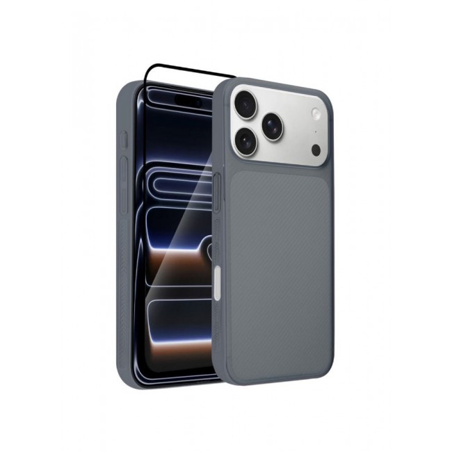 CATANES 2Packs Case Cover for iPhone 17 Pro Max, Air Skin Line Design Back Cover, Sturdy Durable Ultra-Thin Case, Drop Protection Cover Clear with 3D Screen Protector - Midnight Blue
