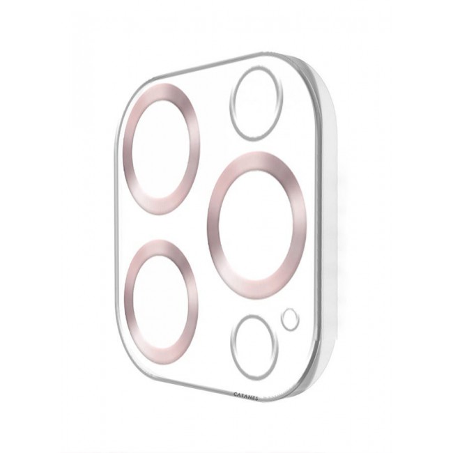 CATANES iPhone 14 Pro Camera Lens Protector Tempered Glass 9H Hardness Ultra HD Anti-Scratch Easy to Install Case Friendly Full Coverage Guard Rose Gold