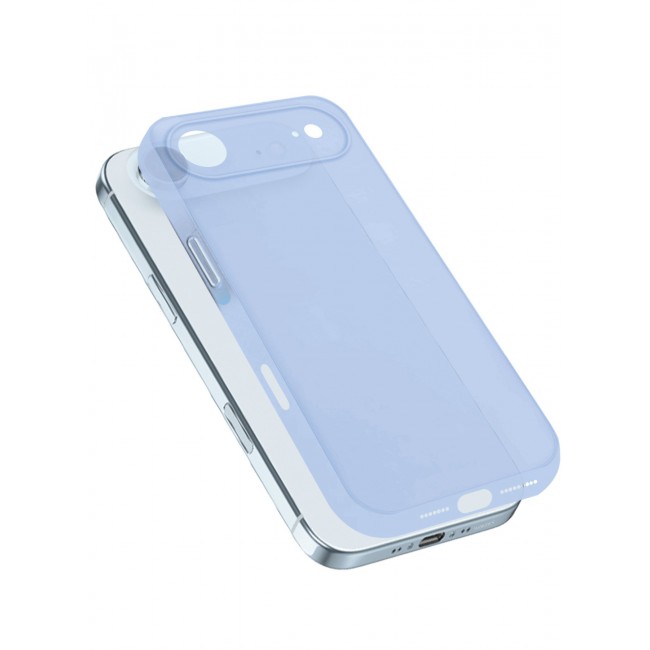 CATANES Air Skin Frosted Matte Case for iPhone 17 Air - Stylish Ultra Slim Back Cover - Light Blue