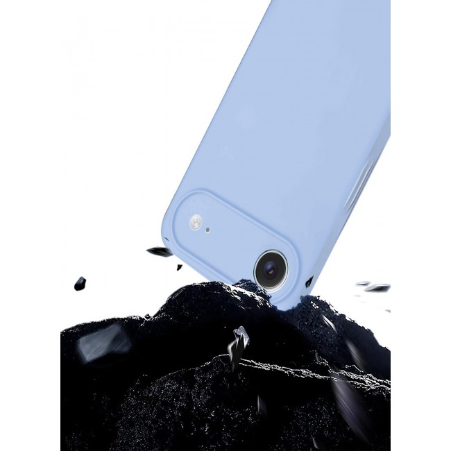 CATANES Air Skin Frosted Matte Case for iPhone 17 Air - Stylish Ultra Slim Back Cover - Light Blue