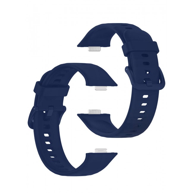 CATANES Wristband for Huawei Watch Fit 3/Fit 4/Fit 4 Pro Bands, Silicone Bracelet Quick Release Arm Band, Replacement Smartwatch Band Quick Release Sport Strap - Dark Blue
