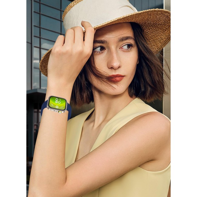 CATANES Wristband for Huawei Watch Fit 3/Fit 4/Fit 4 Pro Bands, Silicone Bracelet Quick Release Arm Band, Replacement Smartwatch Band Quick Release Sport Strap - Dark Blue