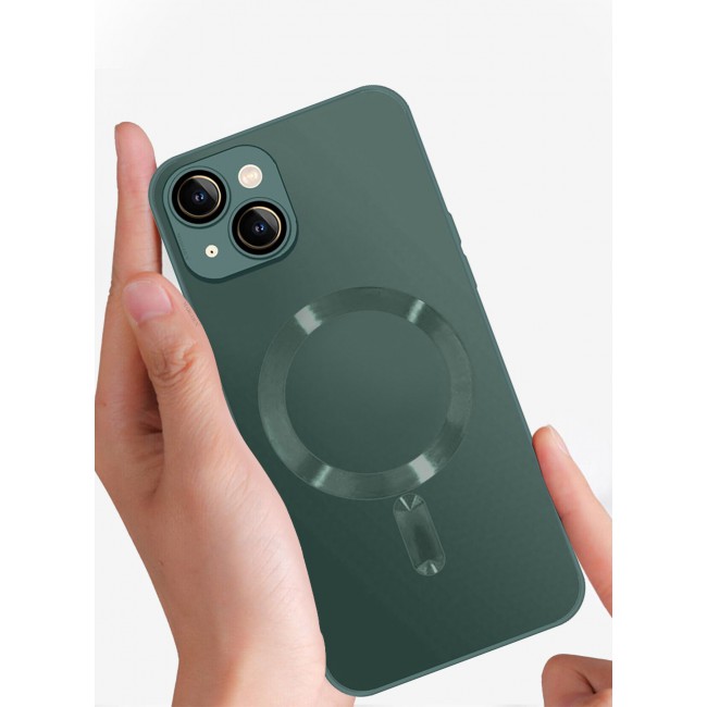CATANES 2 Packs For iPhone 14 Case and Screen Protector With MagSafe Built In High Grade TPU Material Green