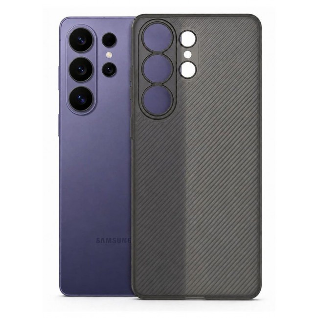 CATANES 2 Pack of Case Air Skin Line for Galaxy S26 Ultra Design Back Cover Sturdy Durable Ultra-Thin Case Drop Protection Cover Clear Clear Black