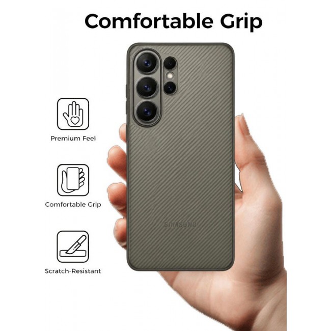 CATANES 2 Pack of Case Air Skin Line for Galaxy S26 Ultra Design Back Cover Sturdy Durable Ultra-Thin Case Drop Protection Cover Clear Clear Black