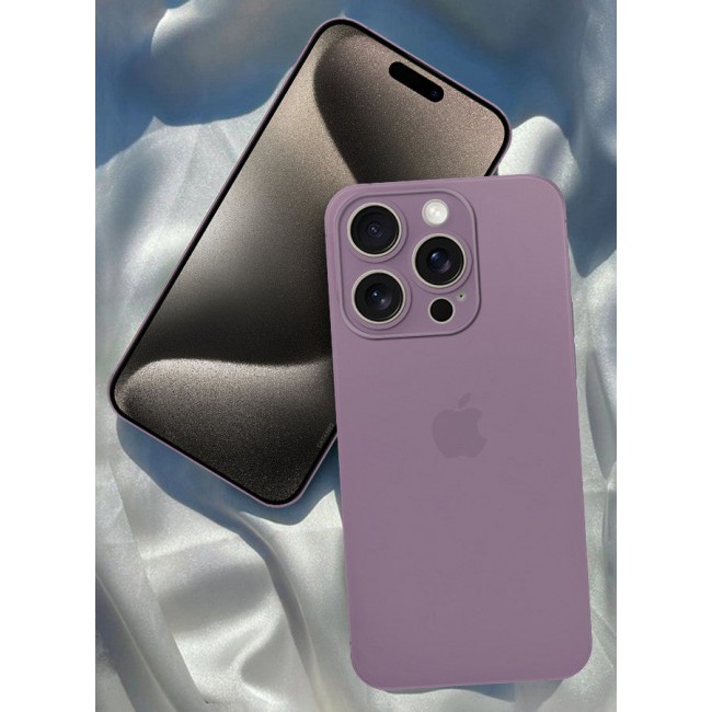 CATANES Air Skin Super Slim Case for Apple iPhone 15 Pro Max Back Cover Sturdy Durable Thin Case Drop Protection Cover - Transparent Purple